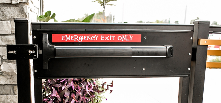 emergency push bar installation in Foothill Farms